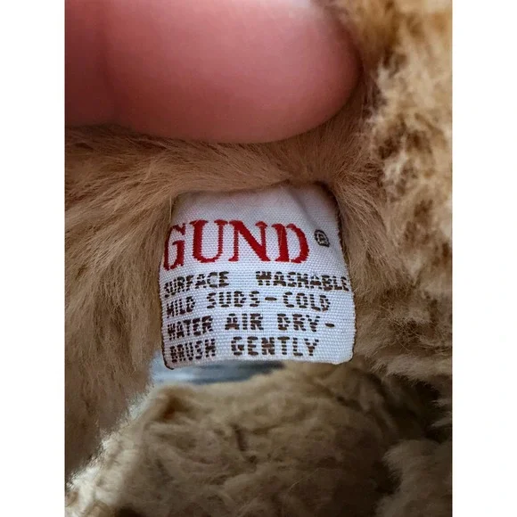 Vintage 1985 Gund Tan Shaggy Floppy Puppy Dog Plush - Picture 5 of 7